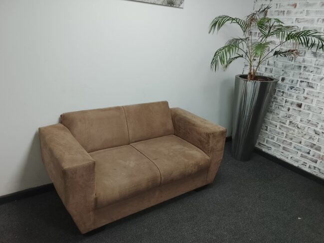 Brown Velvet Couch