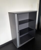 Storm Grey Roller Door Filing Cabinet 1000mm x 460mmD x 1260mm