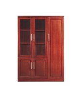 26 550x669 1 Neptune 3-door Bookcase Filing Cabinet 135Lx45Dx200Hcm - Our Neptune Bookcase is made from solid wood and wood veneers for a durable construction and appealingly natural look and feel, whilst thoughtful storage options and a clean, contemporary colorway ensures this range is as appropriate for modern interiors, as it is for more classic inclinations. With two adjustable shelves in the top area and two in the bottom, this bookcase unit offers plenty of storage options.