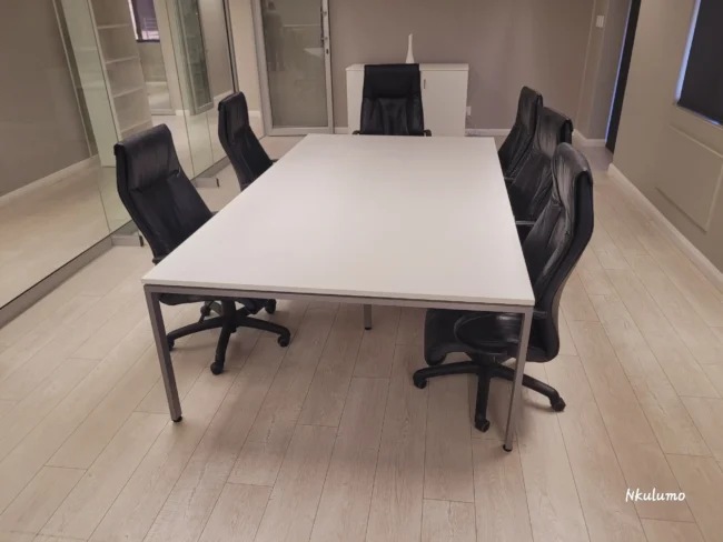 Evolution White Boardroom Table 2700mm x 1500mm