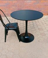 T10- Round Table 800mm 750mmH Black