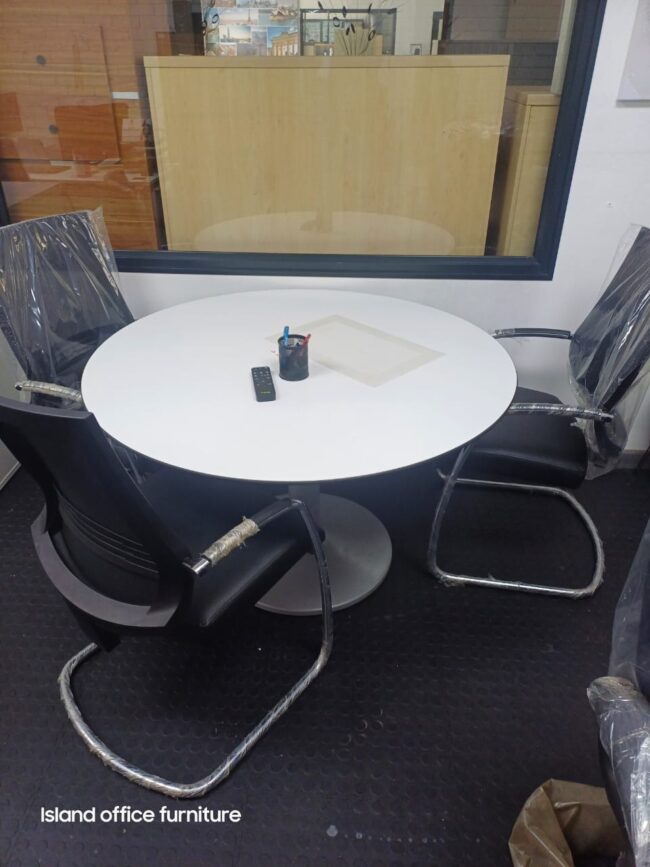 Conference table 1200mm (White) - Image 3