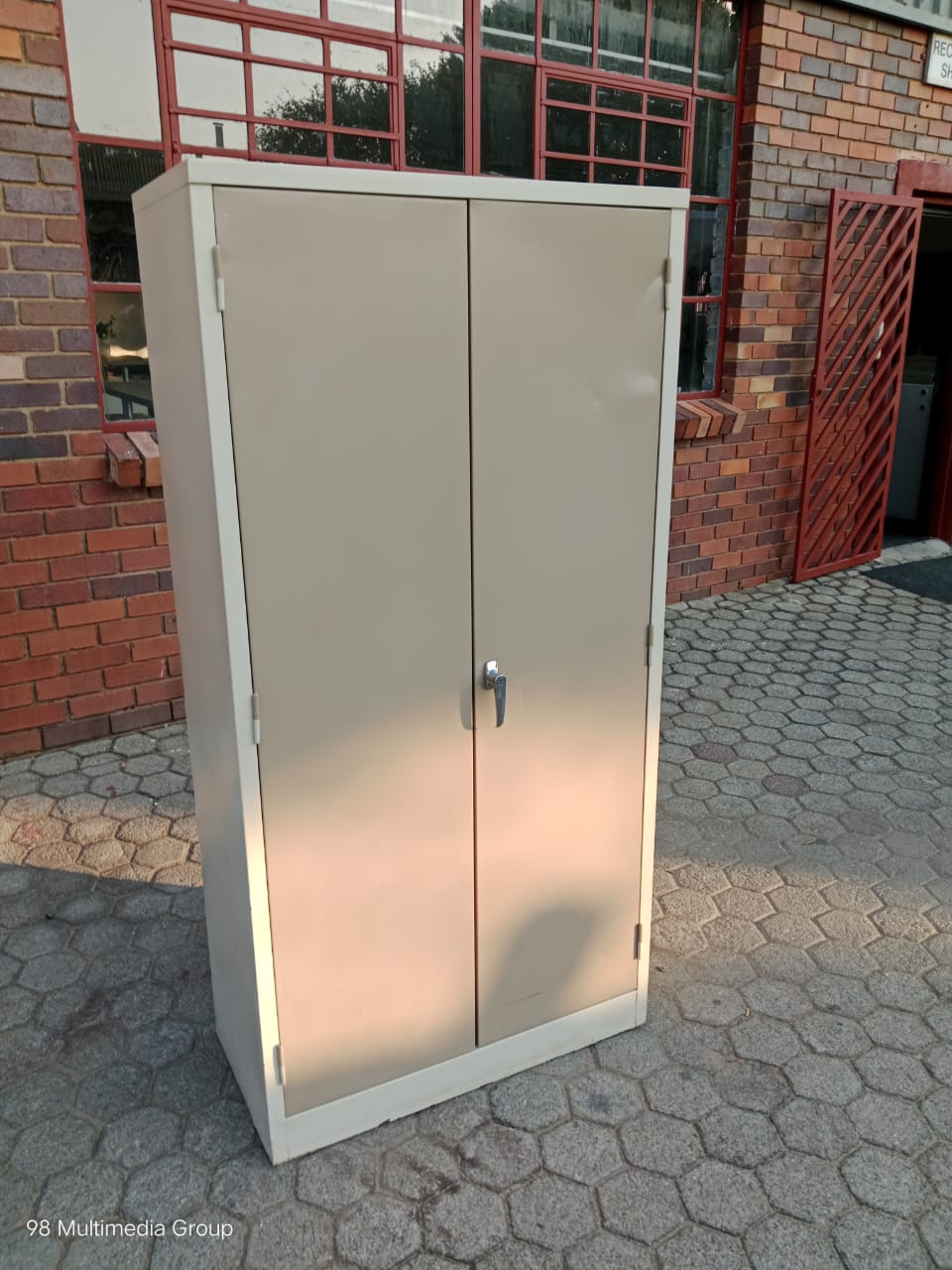 Stationary Steel Filing Cabinet 1800mm x 900mm 4 Stationary Steel Filing Cabinet 1800mm x 900mm - Image 2