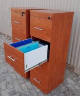 40649185 06e8 4135 b8ea f5f063f51f17 Cherry Wood Four Drawer Cabinet 1300mmH x 500mm x 440mmD - Cherry Wood Four Drawer Cabinet 1300mmH x 500mm x 440mmD