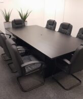 Super Black Boardroom Table 2400mm x 1200mm