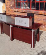 Mahogany Reception Unit 2400mm x 750mm