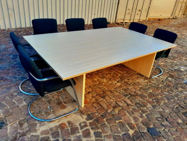 Summer Oak Boardroom Table 2400mm x 1500mm