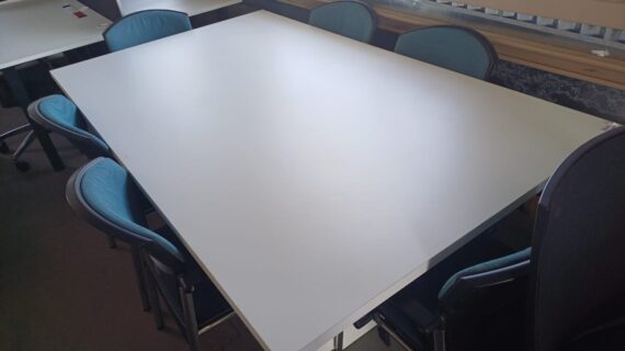 White Six Seater Boardroom Table 2000mm x 1200mm
