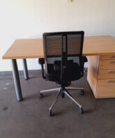6893c413 05fc 4710 8a28 90648cae9815 Summer Oak Desk 1600mm x 800mm - Summer Oak desk with drawer 1600mm x 800mm