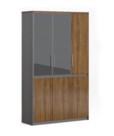 Ebony Filing Cabinet 800mm x 400mmD x 2000mmH