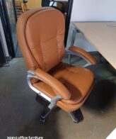 511-L Brown Leather Chairs