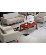 91c941e7 d029 409a bd2d 4ef13bd06168 Xander Office Sofa - Elevate Your Office Space with the Modern Xander Cream PU Leather Office Sofa