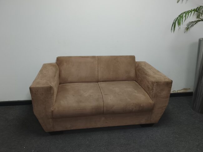 Brown Velvet Couch - Image 3