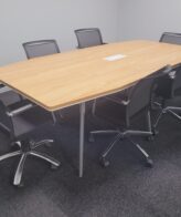 LS-HT66T Oak Boardroom Table 2400mm x 1200mm x 750mm