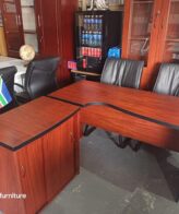 L shape desk with credenza 1350mm x 1350mm