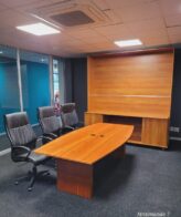 Oak veneer Boardroom Table 2400mm x 1200mm