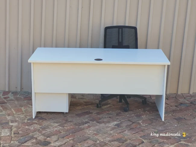 Shell White Desk With Mobile Pedestal 1600mm x 750mm - Image 2