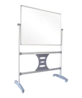 BD4241 Revolving Board Magnetic - Revolving board magnetic specifications: Double-sided pen tray (450mm); Anodised aluminium frame; Double-sided Whiteboard; Double cross bars ensure stability; Assembles easily without tools; Durable and stylish plastic crossbar stabilizer; Will go through a standard door (2100mm diagonally) without disassembling.
