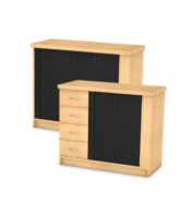 Black Roller Door Credenza 1200mm x 600mm