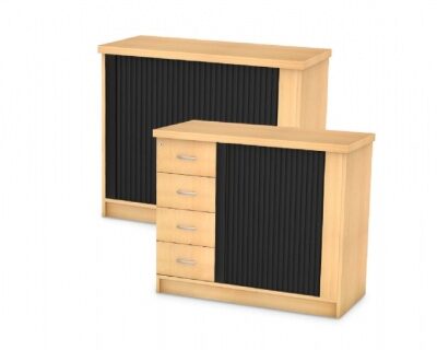 Black Roller Door Credenza 1200mm x 600mm