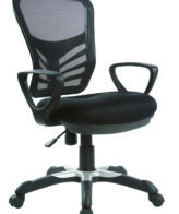 HCH3601BLACK ERGONET ECO - ERGONET ECO
Netting back and seat, swivel, spring
back, Gas height adjustment, black with
silver base / chrome sleigh frame, stylish
designer backrest
Maximum Weight: 110KG
5 Year Warranty