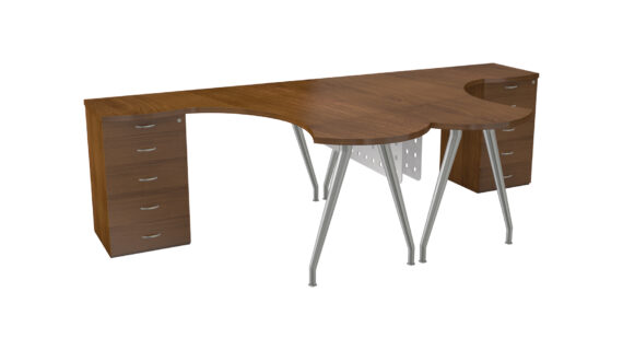 Luna 1600mm 2 Seater Cluster Desk
