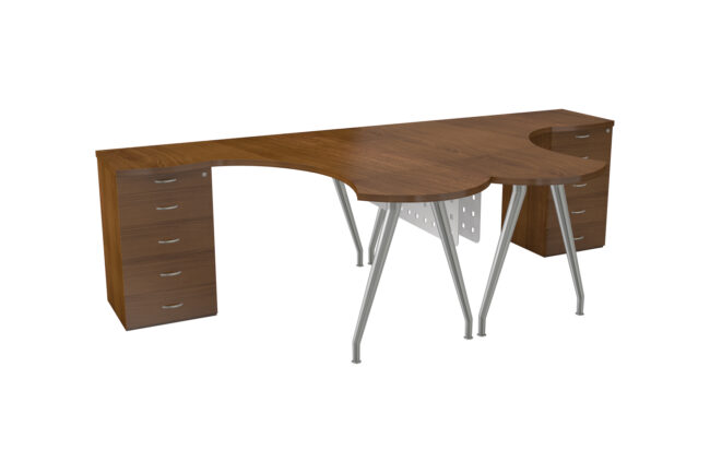 Luna 1600mm 2 Seater Cluster Desk
