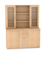 1800mm Base Server Unit & Top Unit 1800mm With Glass Hinge Doors