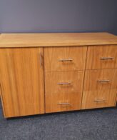 Oak Veneer Server Unit 1550mm x 600mmD x 1000mmH
