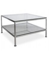 coffee tables Rio table 400x400 1 Rio Coffee Table - Size: 600×600 – Rio Glass Coffee Table with Steel Frame.