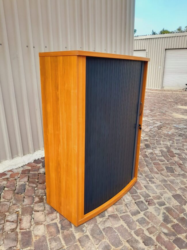 Cherry Roller Door Filing Cabinet 1500mm x 1200mm - Image 3