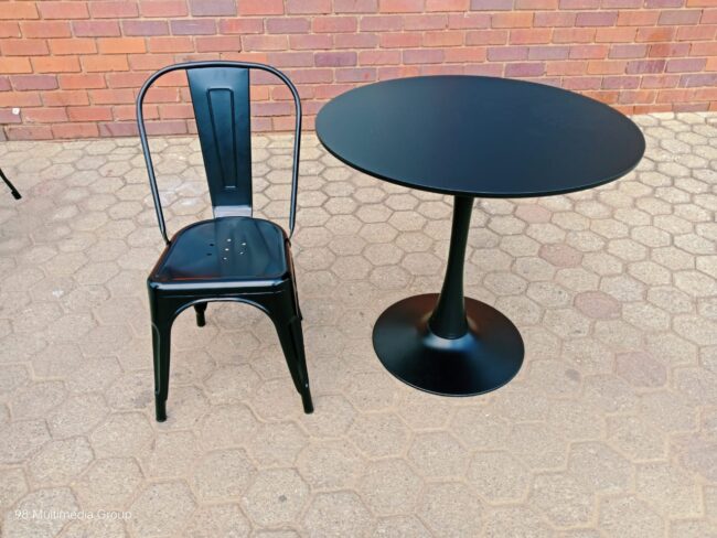 T10- Round Table 800mm 750mmH Black - Image 3