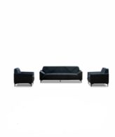 e5dbcce5 4ae5 4808 a43e c96f3687fd43 Rain Office Couch 3 Set (Black) Leather - Rain Office Couch 3 Set (Black)