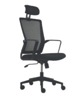 g8 high back Galaxy G8 High Back Mesh Chair - Description: Black Mesh Office Chair with Fabric Headrest Black PP + GF Headrest and Back Frame Headrest Upholstered with Cut Foam & Black Fabric Back Frame Upholstered with Black Mesh Black Fabric Seat with No Seat Cover 12mm Plywood with Moulded Foam Black PP + GF Fixed Armrest Swivel and Tilt Mechanism 100mm Class 3 Gas Lift with No Cover 640mm Black Nylon Base with 60mm Black Castors