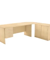 impact desk l shaped Island Shell Desk With Fitted Drawer & Credenza 4 Set - Island Shell Desk With Fitted Drawer & Credenza and a link