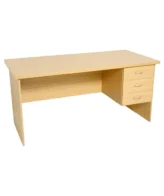 Island Shell Desk With Drawers 1600mm x 750mm/32mm Top,16mm Legs