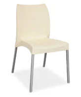 star side chair beige Star Side Chair - The Star side chair is an old favourite with brushed aluminium legs